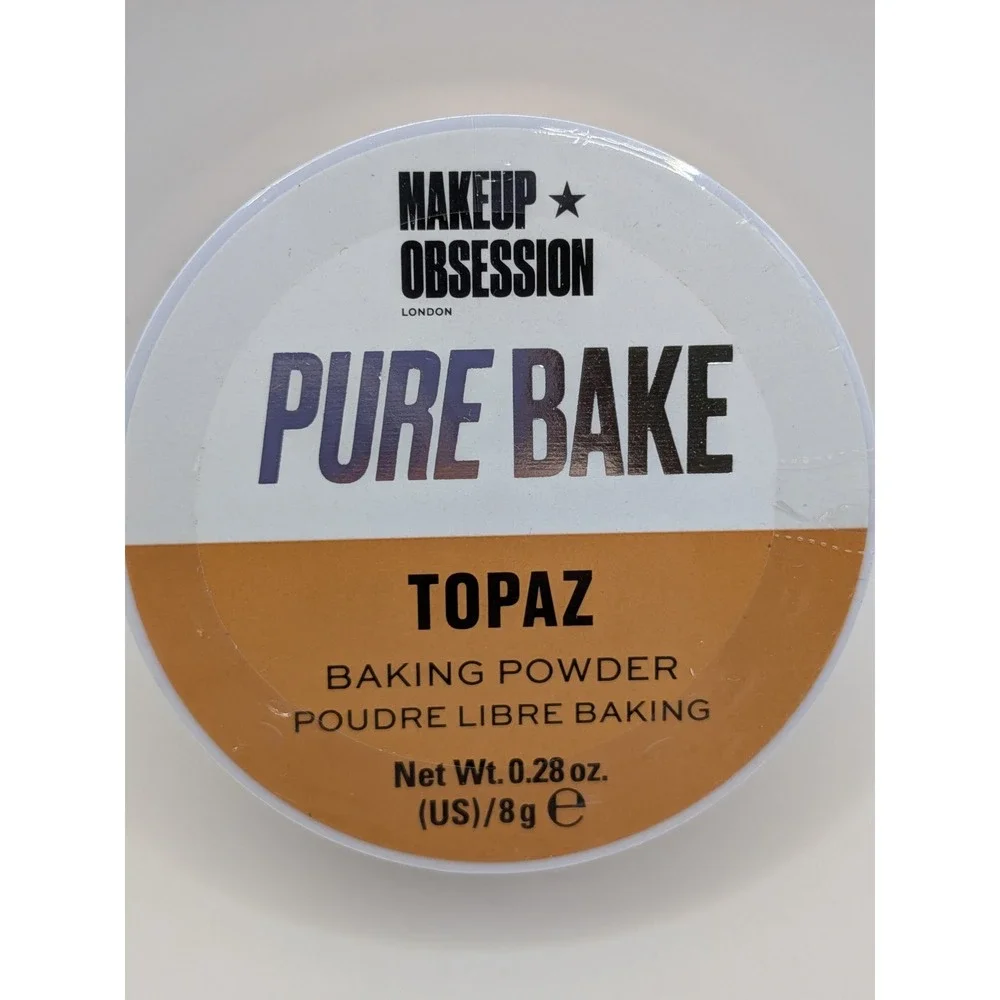 Makeup Obsession Pure Bake Baking Powder Topaz 8g Loose Setting Powder 2 Pack